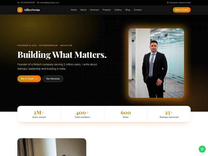 Founder / CEO website demo